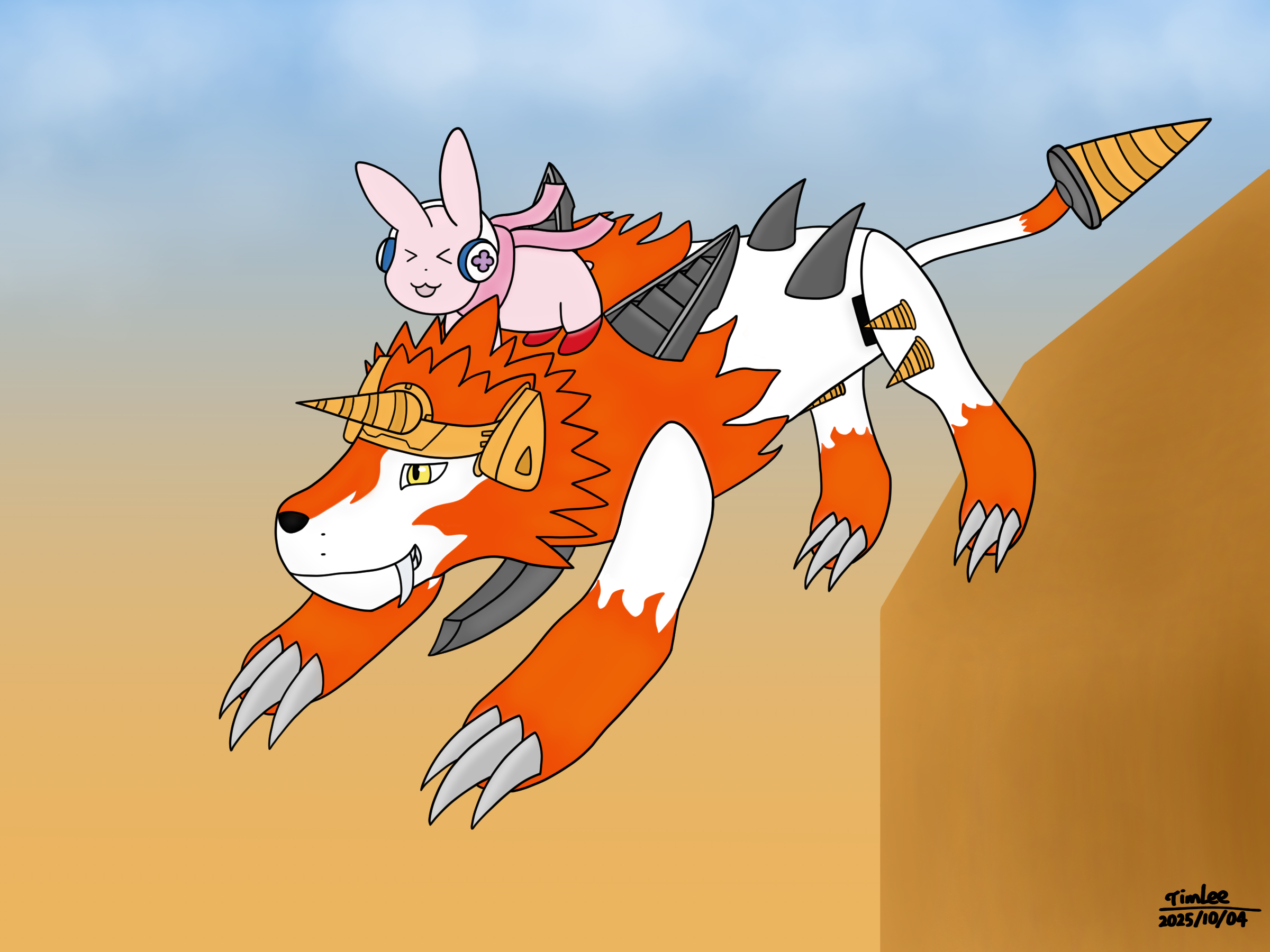 ドルルモンとキュートモン